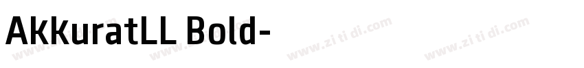 AkkuratLL Bold字体转换